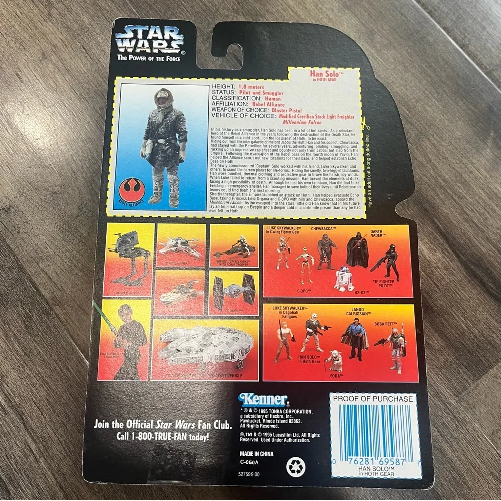 Star Wars POTF Han Solo In Hoth Gear Action Figure 1995 Kenner NEW